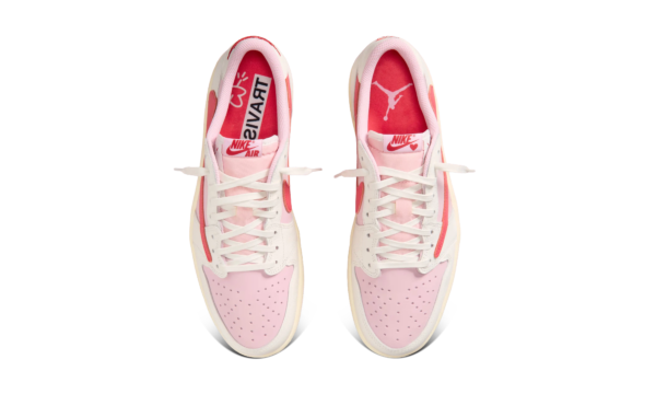 Air Jordan 1 Retro Low OG SP Travis Scott Sail Tropical Pink - Image 2